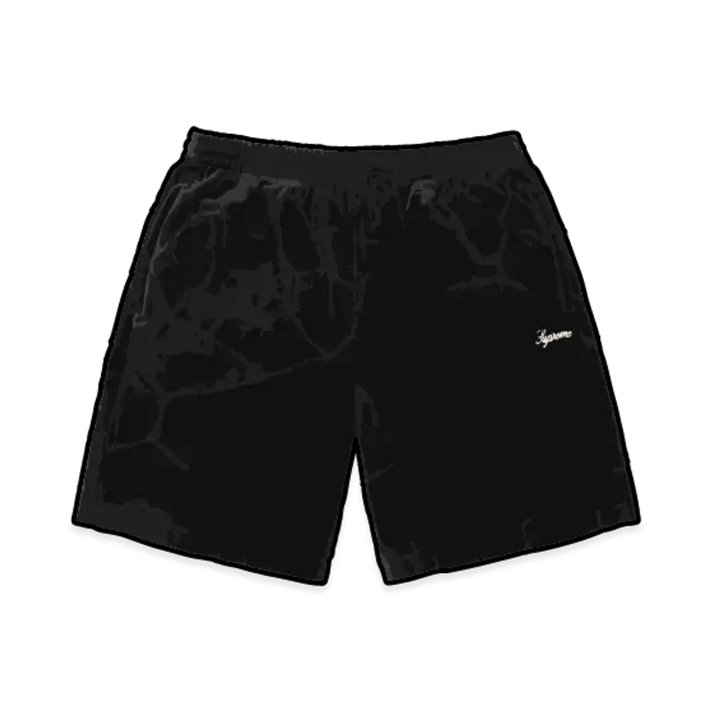 Supreme Patchwork Velour Short "Black"