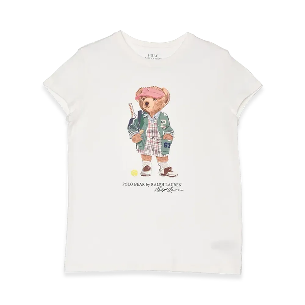Polo Ralph Lauren SS Jersey Nov Bear Gra Tee "White"