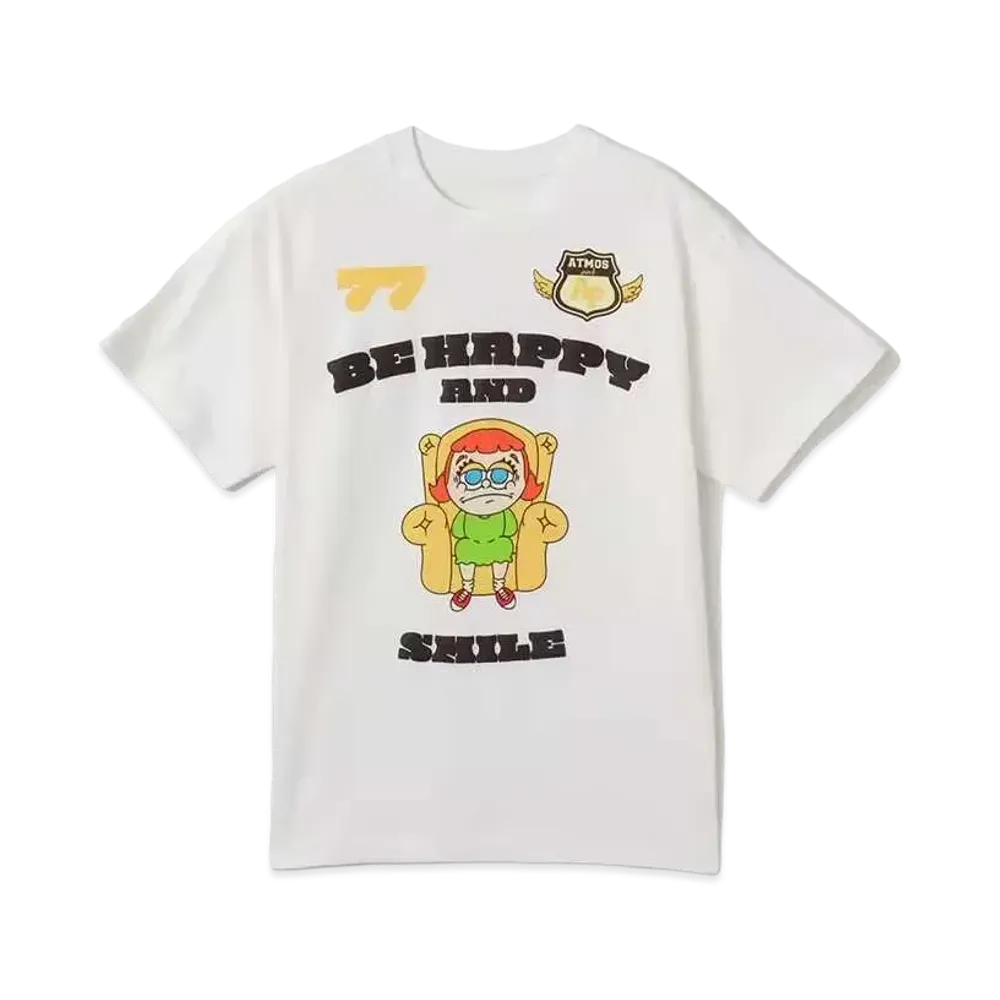 atmos pink x Lili Grumpy T-Shirt "White"