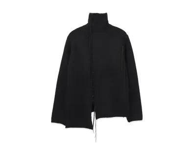 Yohji Yamamoto 5G1P PLAIN STITCH LEATHER STRING DROPPED TN "Black"