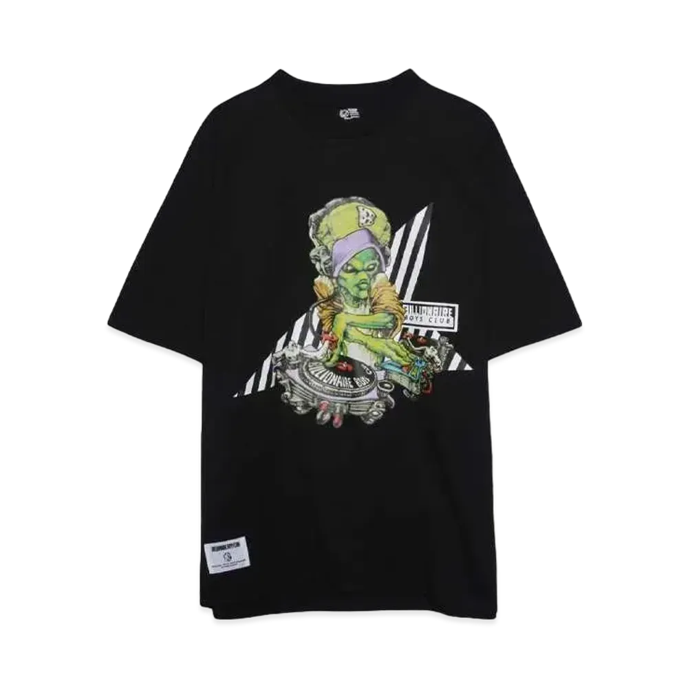 BILLIONAIRE BOYS CLUB COTTON T-SHIRT MUSIC "BLACK"