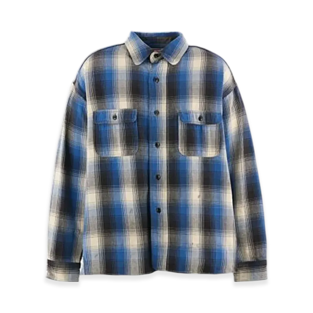 SAINT Mxxxxxx x BerBerjin BB Flannel Shirt Check "Blue"