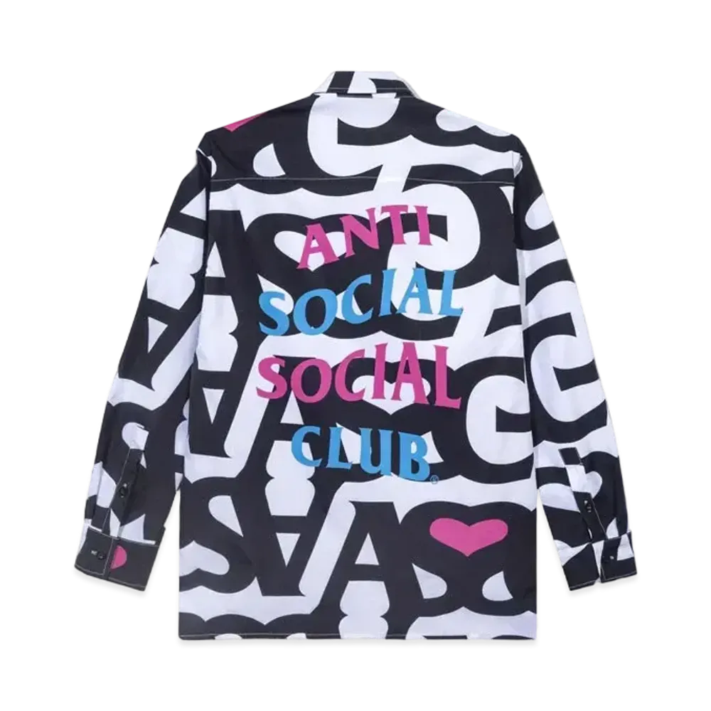 ANTI SOCIAL SOCIAL CLUB FA22 Negative Space L/S Cotton White Button up "White"