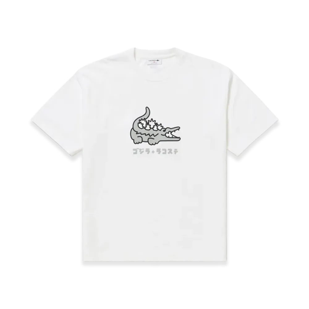 LACOSTE x Godzilla 2.0 Tee "White"