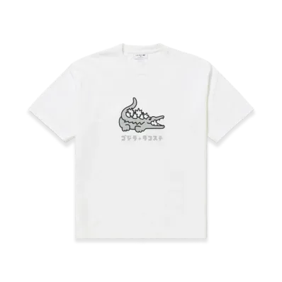LACOSTE x Godzilla 2.0 Tee "White"