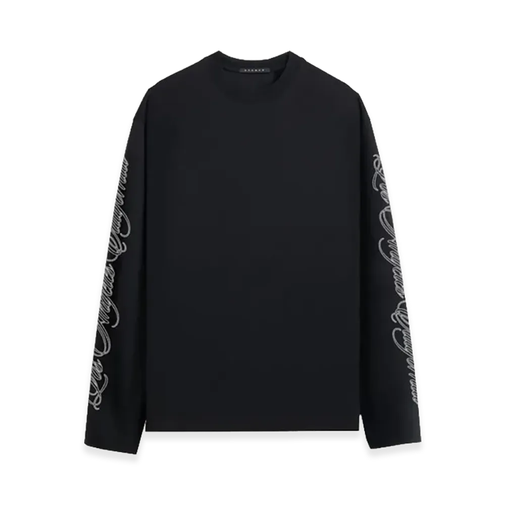STAMPD LA Cursive L/S Tee "Black"