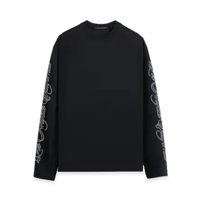 STAMPD LA Cursive L/S Tee "Black"