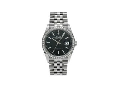 ROLEX Datejust 36 Oyster 36mm "Bright Black/Oyster Steel/White Gold"