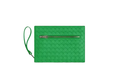 Bottega Veneta Small Intrecciato Document Case "Parakeet"