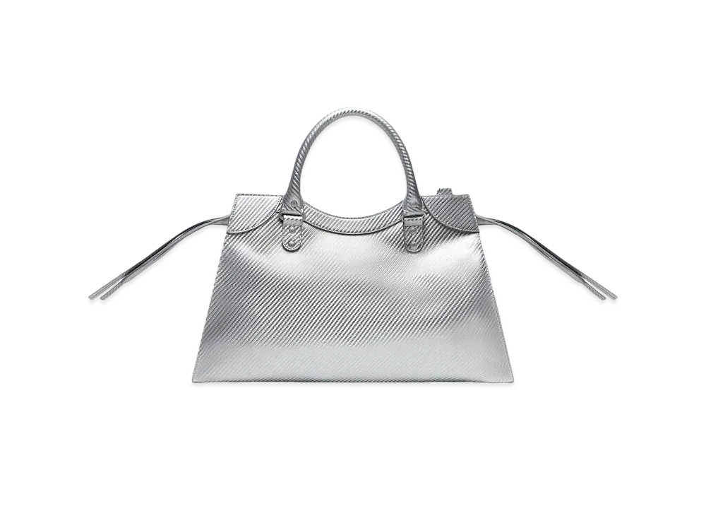 BALENCIAGA Neo Classic Medium Handbag "Silver"