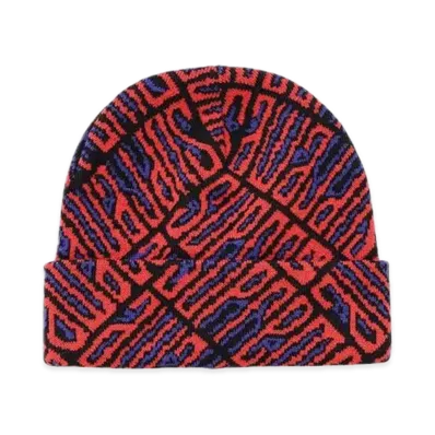 Supreme Funk Spellout Beanie "Red"