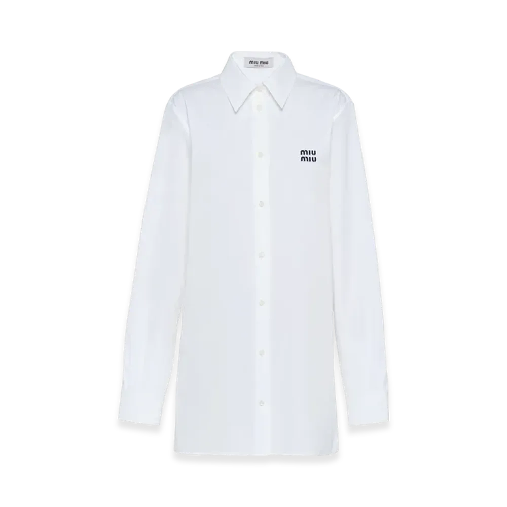 MIU MIU Women's Poplin Shirt "White"