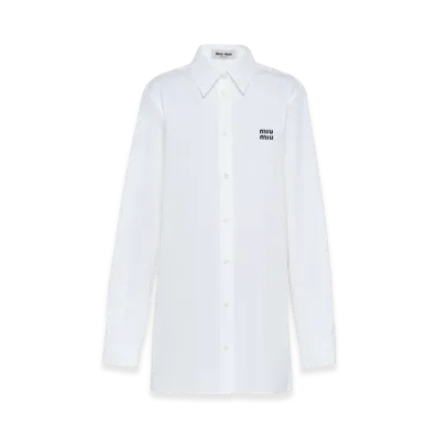 MIU MIU Women's Poplin Shirt "White"
