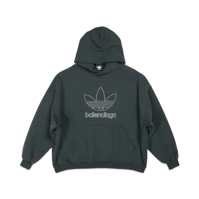 adidas BALENCIAGA Men's Hoodie Large Fit "Green"