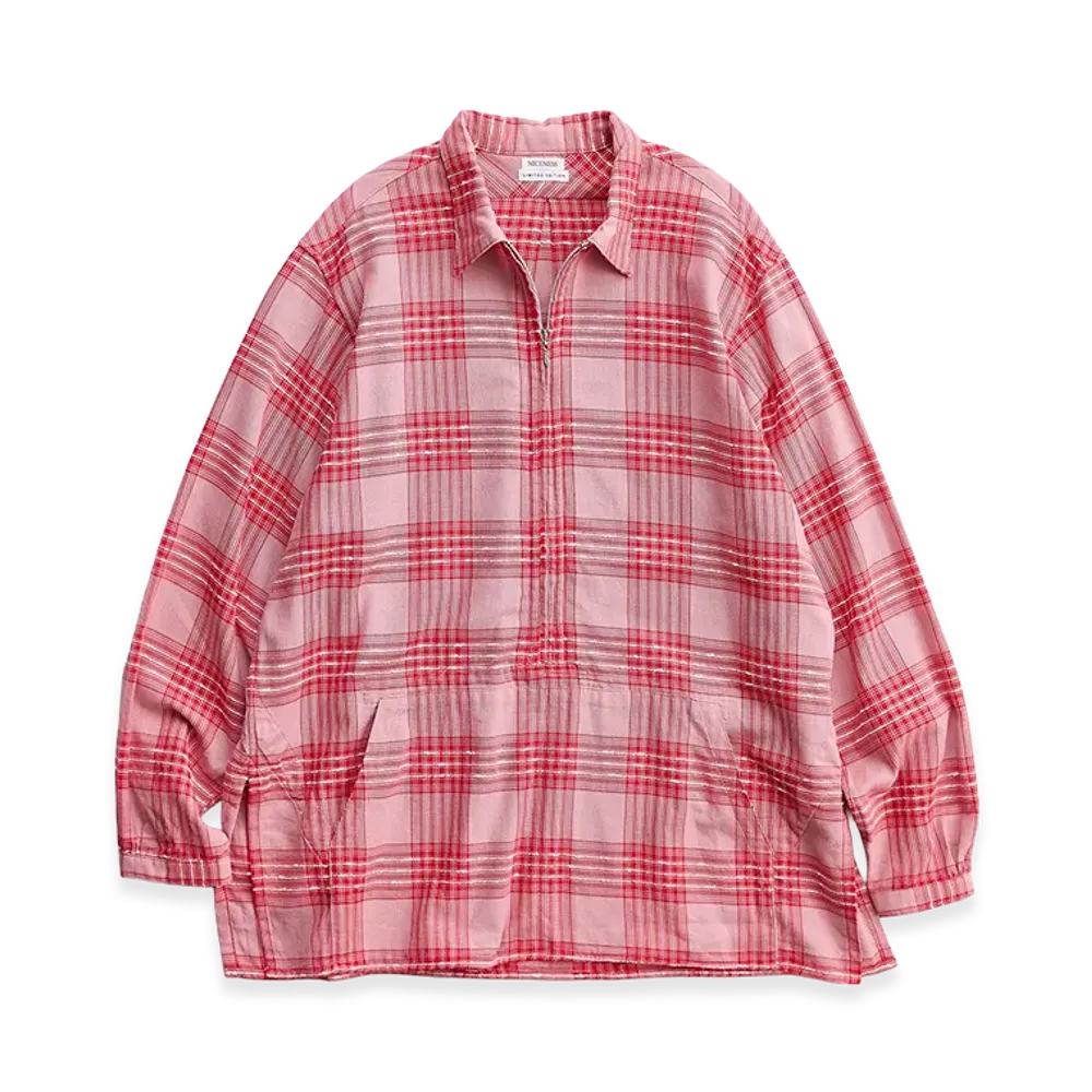 NICENESS Gigli Long Zip Pullover Shirt "Red"