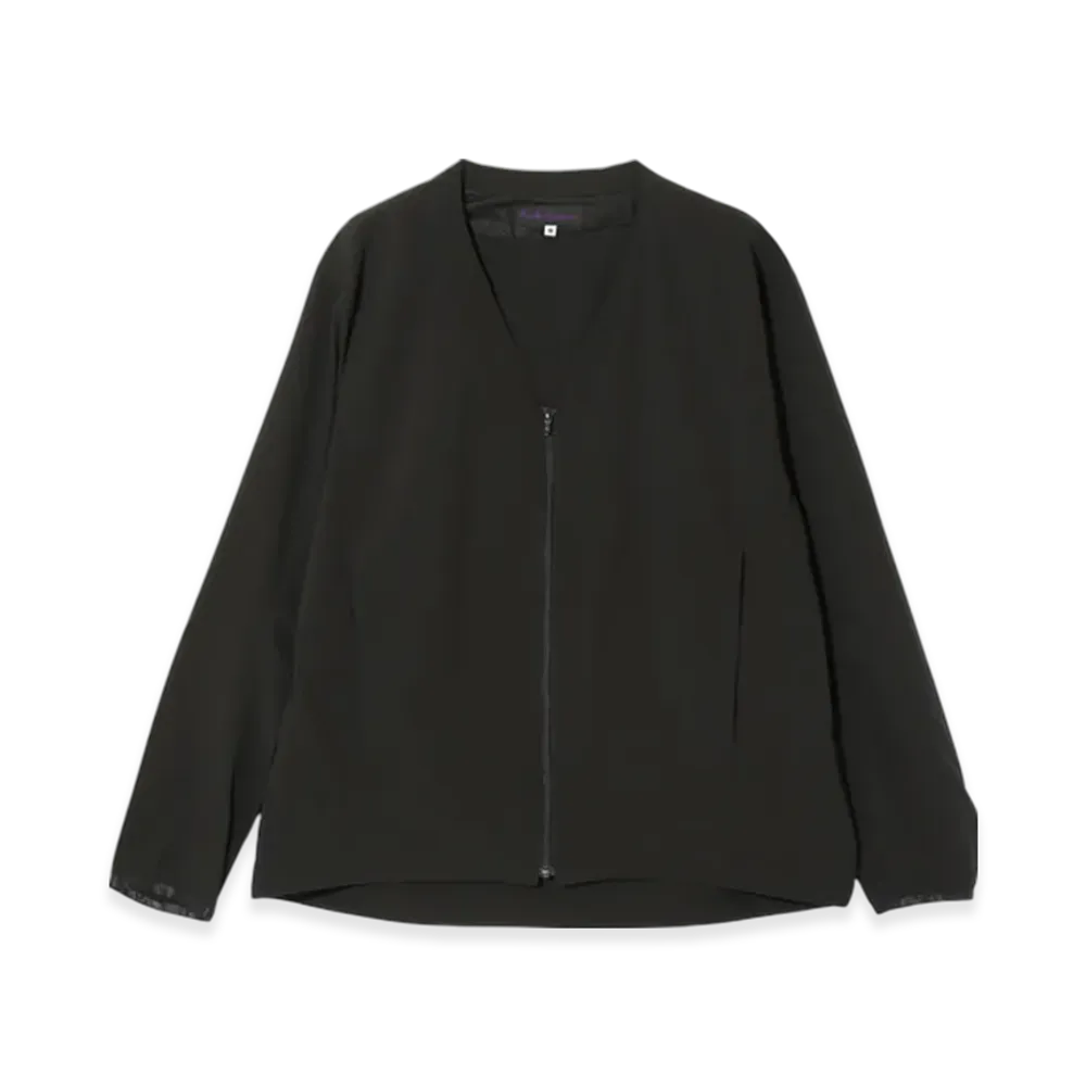 NEEDLES Warm Up V-Neck Jacket - Poly Ripstop "Black"