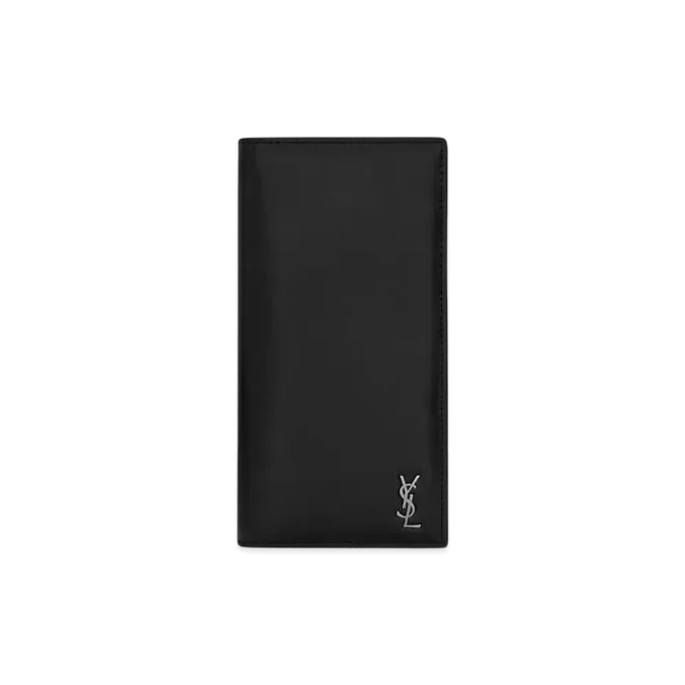 Saint Laurent Tiny Cassandre Continental Wallet In Matte Leather "Black"