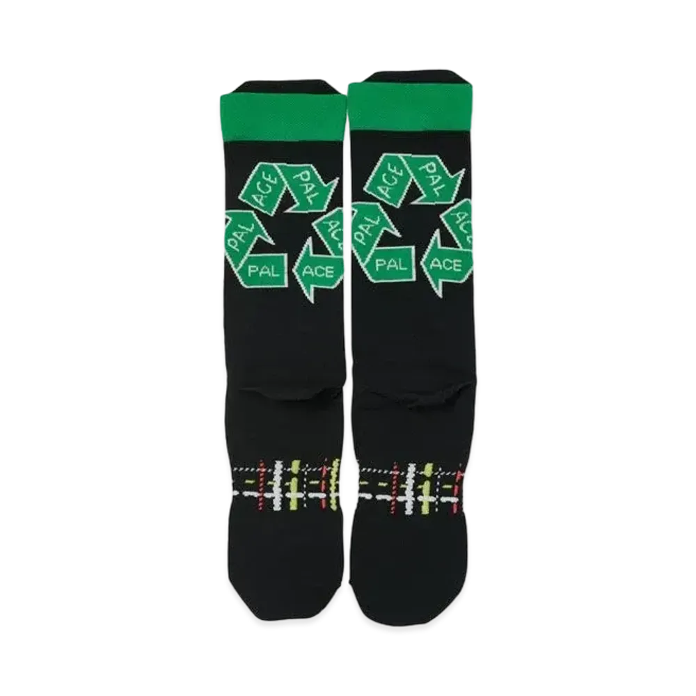 PALACE ADIDAS PALACE RUNNING SOCKS "Black"