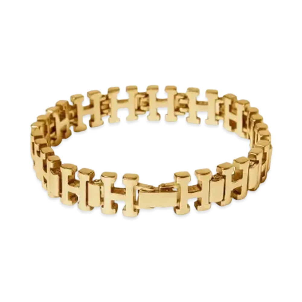 HUF Fall 24 H Link Bracelet "Gold"
