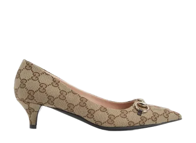 GUCCI Women's Morsetto Pumps "Beige"