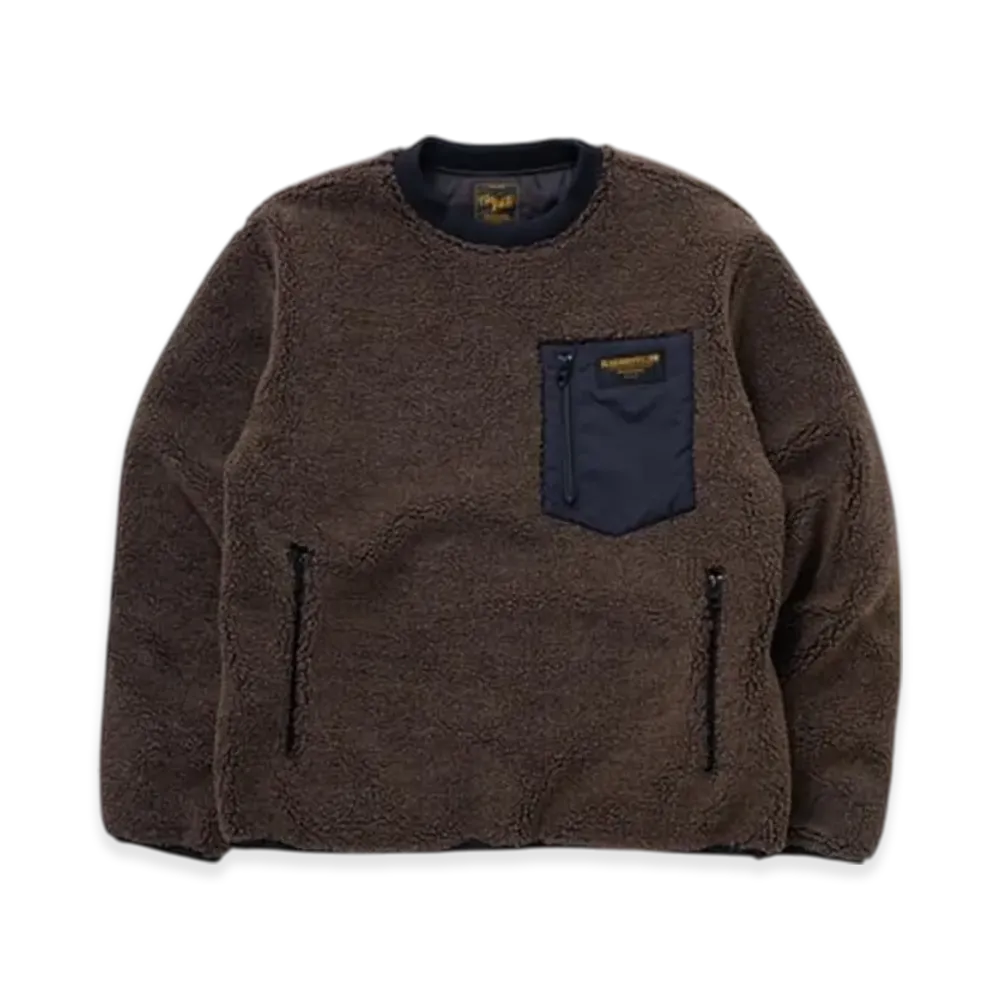 RATS Crew Neck Fleece "Brown"