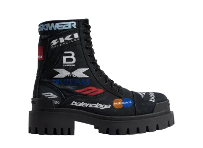 BALENCIAGA Combat Strike 20mm Boot "Black"