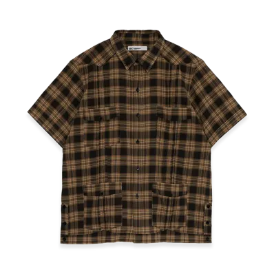 GDC Check Cuban Shirt "Black"