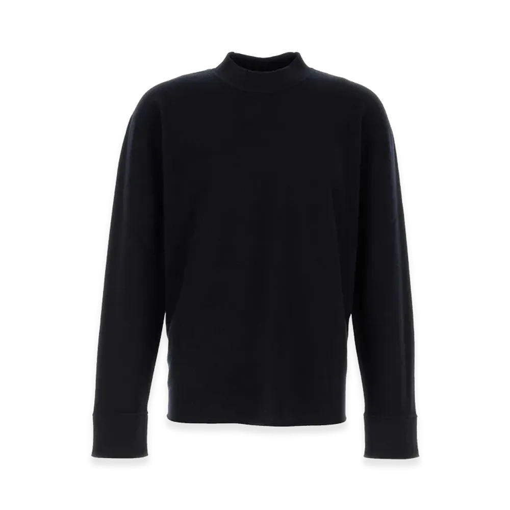 The Row Stretch Cashmere Blend Hermann Sweater "Midnight Blue"