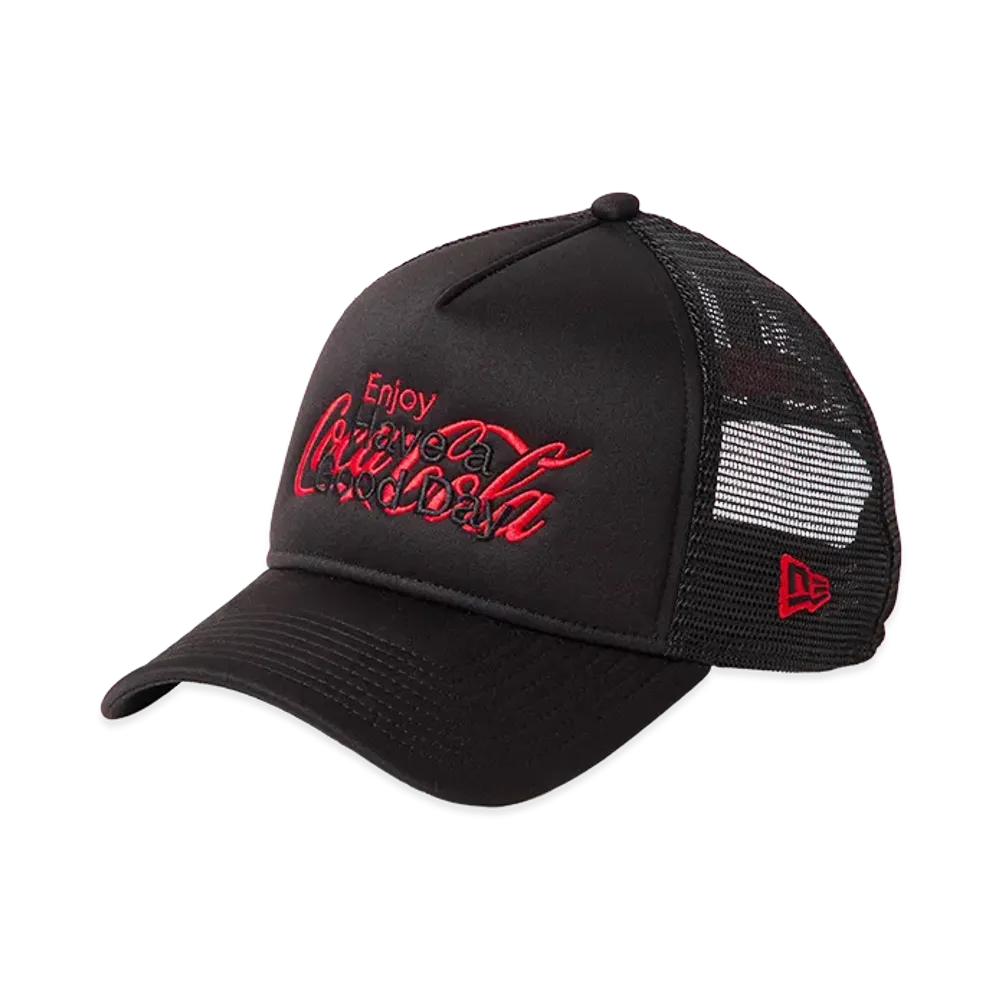 NEW ERA x Coca-Cola x Kosuke Kawamura 9Forty A-Frame Trucker "Black"