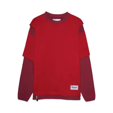 Poliquant THE LAYERED L/S SWEAT SHIRT
"BURGUNDY"