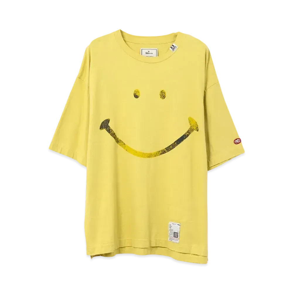 Maison MIHARA YASUHIRO Smily Face Printed T-Shirt "Yellow"