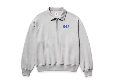 Gap x Awake NY Heavyweight Oversized 1/4 Zip Pullover "Heather Gray"