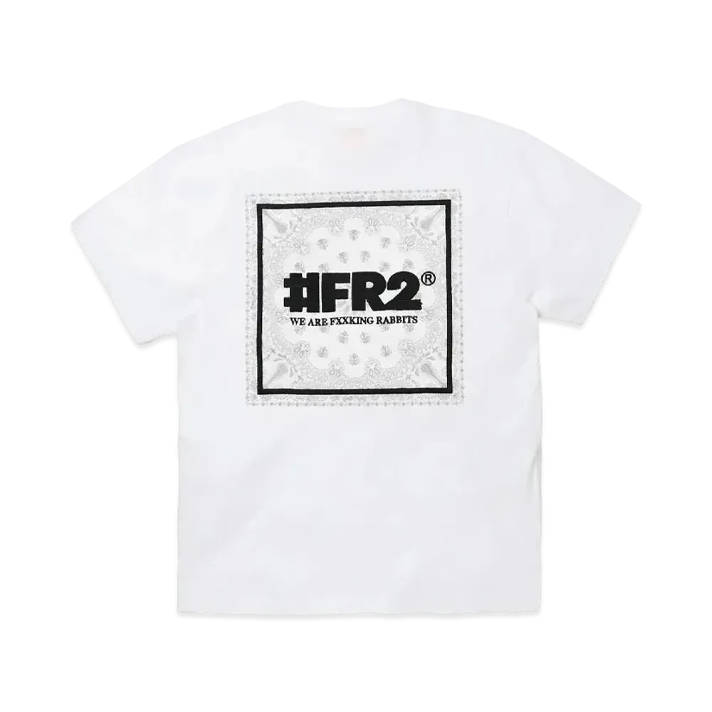 FR2 Embroidery Original Paisley Pattern T-shirt "White"