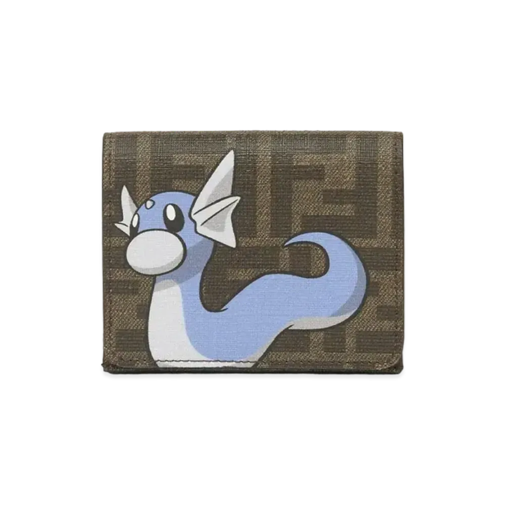 Pokemon x Fragment x FENDI Dratini Wallet FF Fabric "Brown"