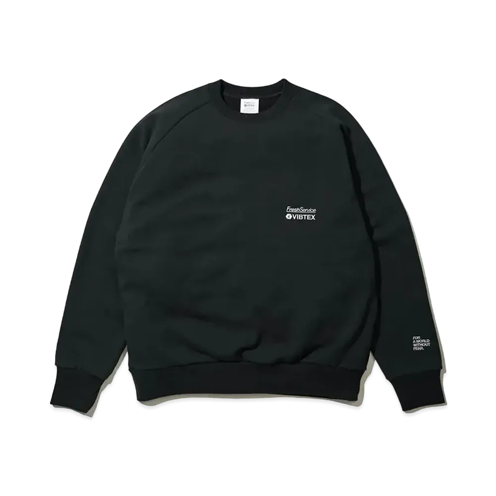 FreshService VIBTEX for Freshservice Sweat Crew Neck Pullover "Black"