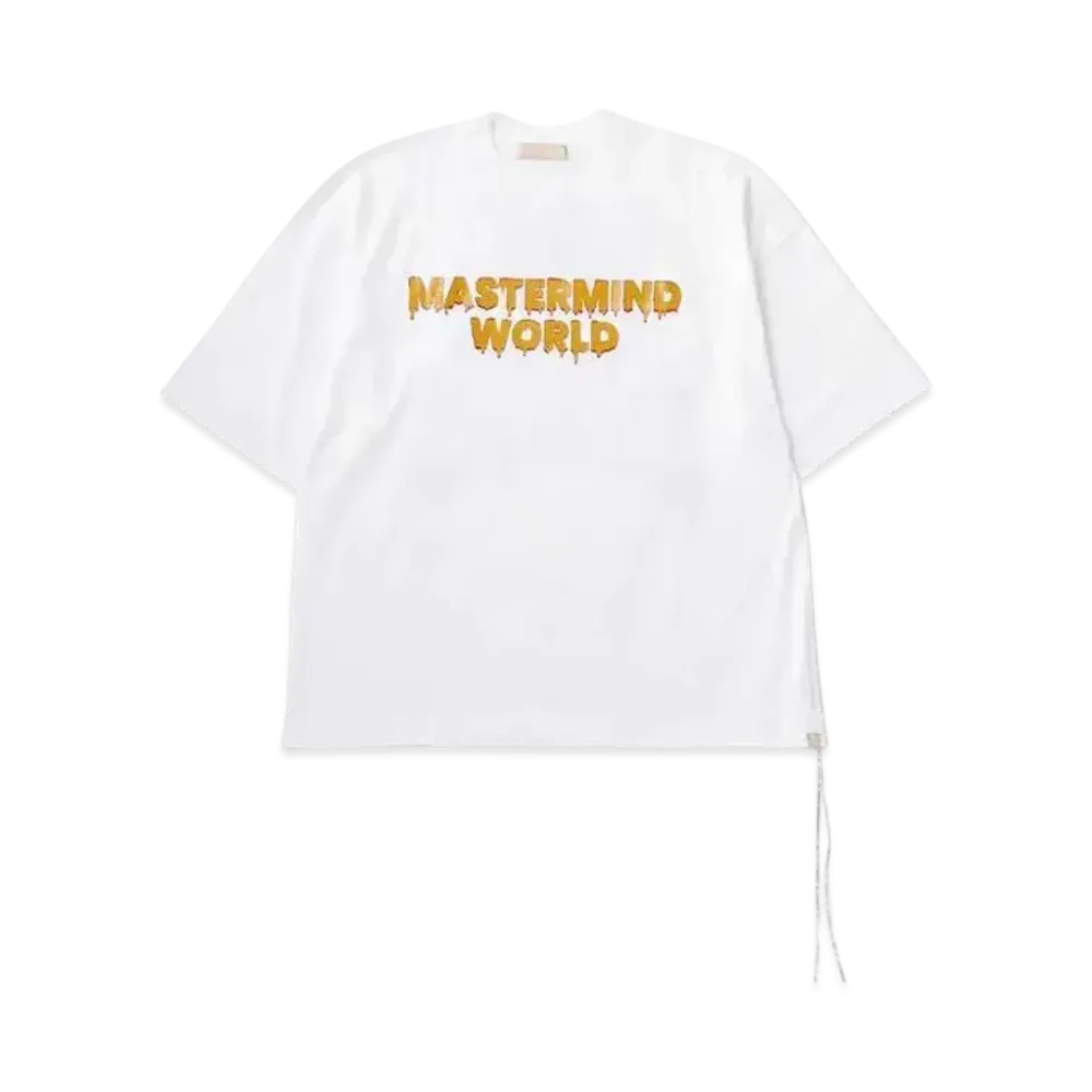 mastermind WORLD Boxy Drip Logo Tee "White"