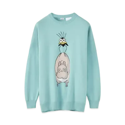 LOEWE x Spirited Away Bo Mouse Yu-bird Intarsia Sweater In Wool