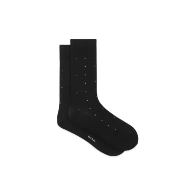 Paul Smith Multicolor Dot Socks "Black"