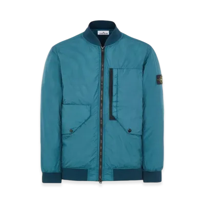 Stone Island 40923 Garment Dyed Crinkle Reps Recycled Nylon with Primaloft-TC Bomber Jacket - 23FW "Dark Teal Green"