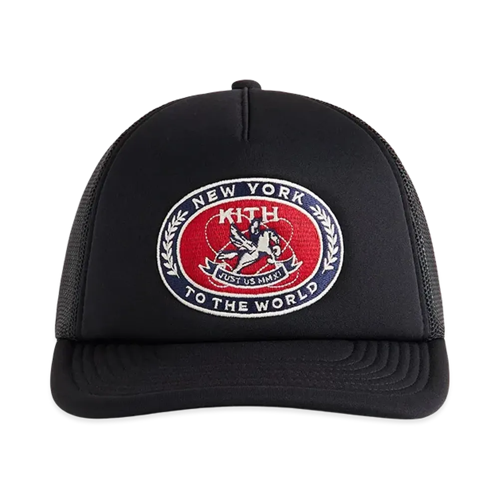 Kith Laurel Pegasus Nolan Trucker Hat "Black"