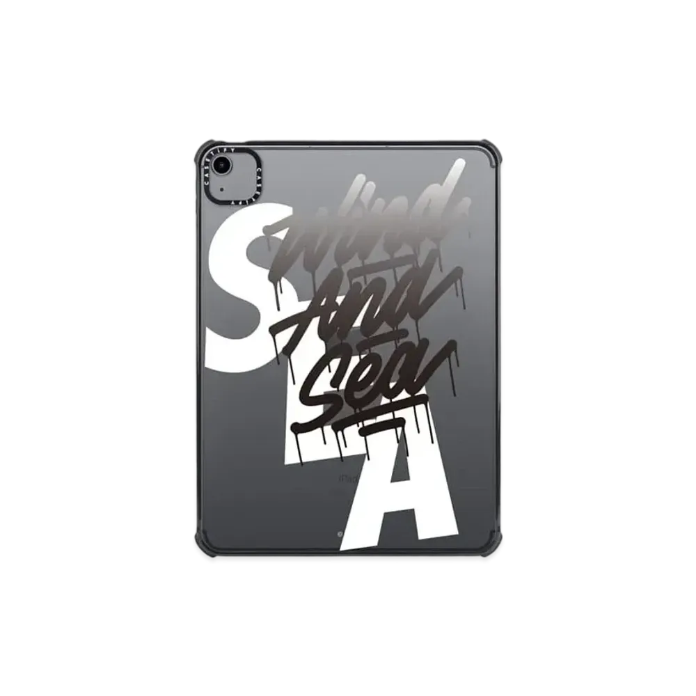 WIND AND SEA  x CASETIFY x it's a living LOGO iPad Case iPad Air 10.9 (2020,2022)  "Black"