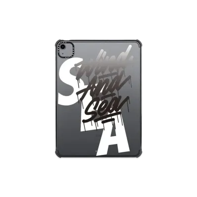 WIND AND SEA x CASETIFY x it's a living LOGO iPad Case iPad Air 10.9 (2020,2022) "Black"