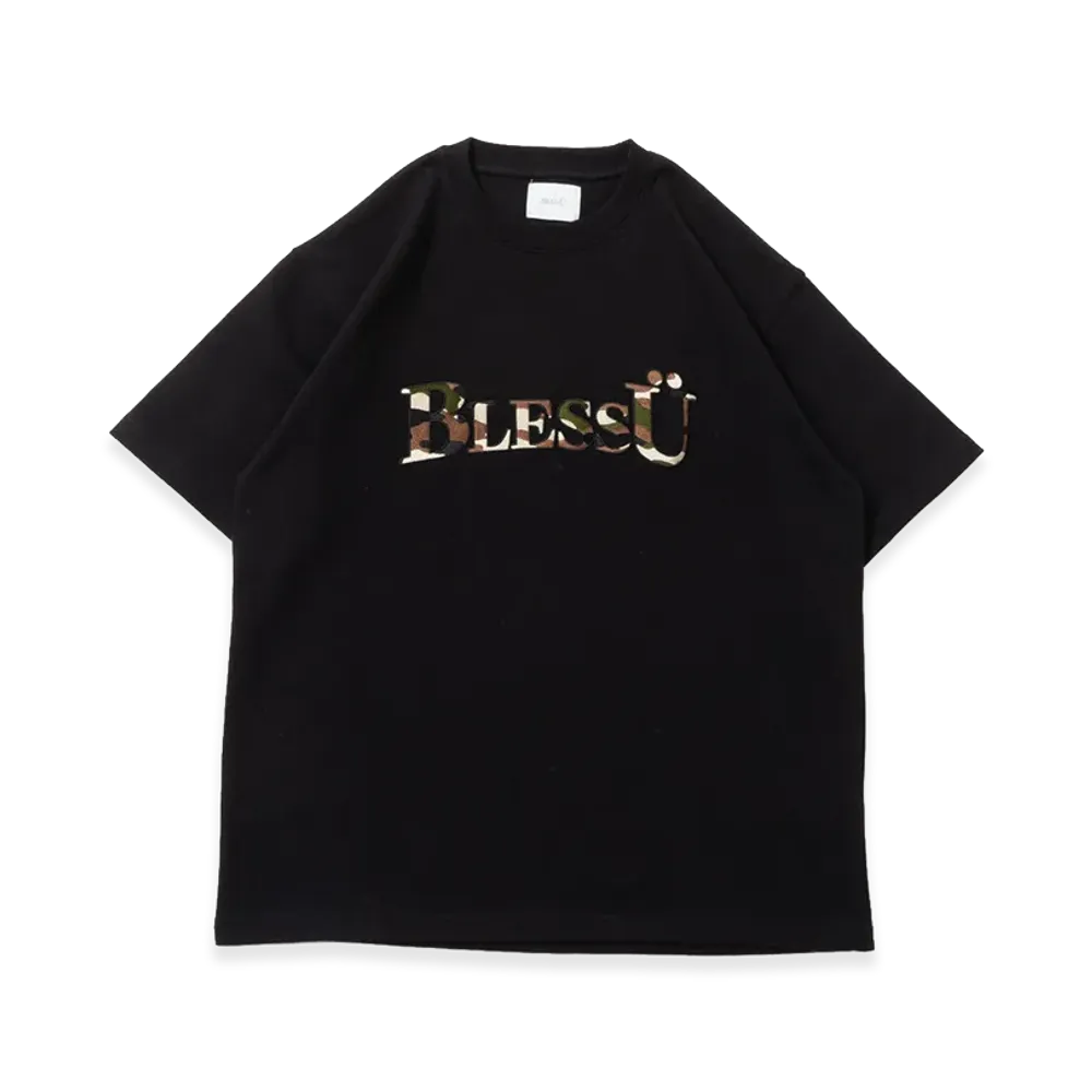 BLESS U OG Logo Camouflage Pattern Tee "Black"