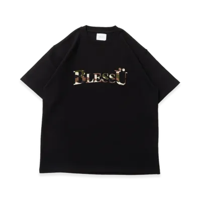 BLESS U OG Logo Camouflage Pattern Tee "Black"