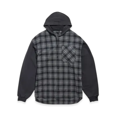 BALENCIAGA Hooded Hybrid Shirt "Grey"