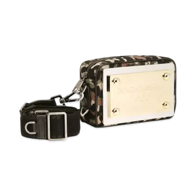 Dolce&Gabbana Crossbody Bag Camouflage Jacquard "Multicolor"