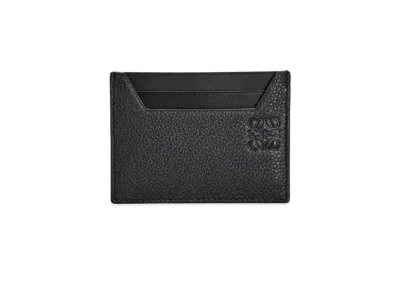 LOEWE Plain Cardholder In Soft Grained Calfskin "Black"