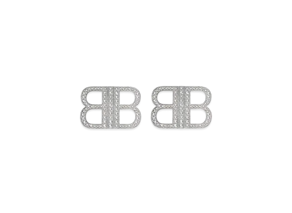 BALENCIAGA BB 2.0 Earrings "Silver"