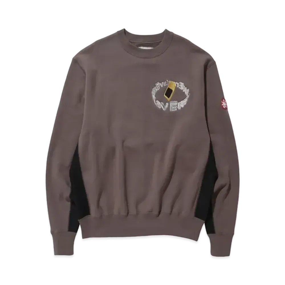 Cav Empt (C.E) S CARD CREW NECK "Brown"