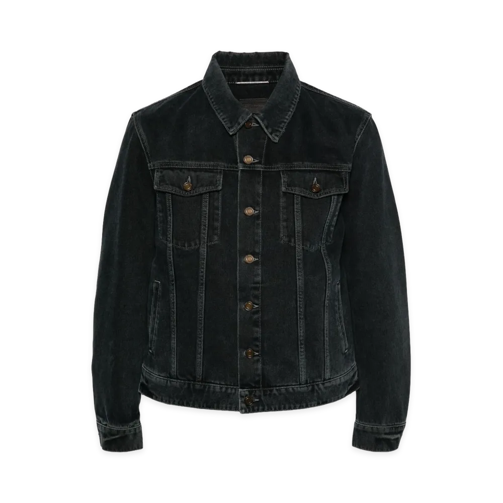 Saint Laurent Coats "Black/Navy"